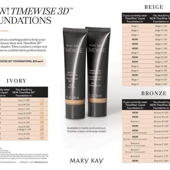 Ivory 3 - Endless Performance Creme-to-Powder Foundation - Mary Kay - Picture 4 of 5